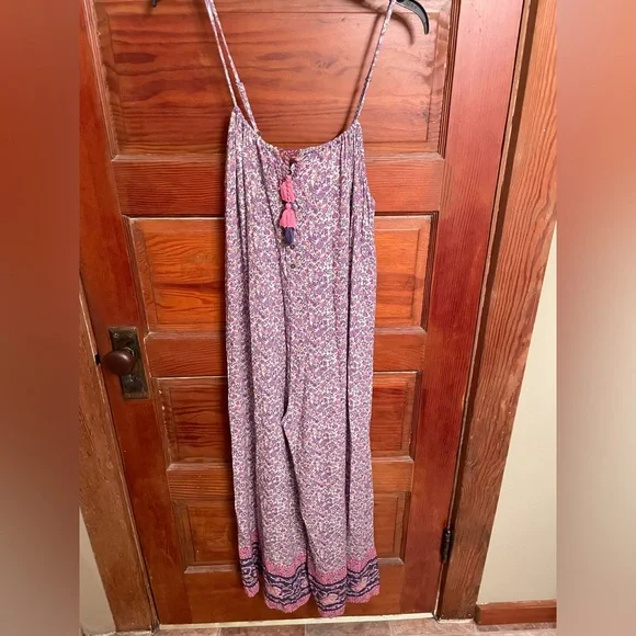 Spell Little Bird Jumpsuit in Lavender Floral Wide-Leg - Picture 3 of 7